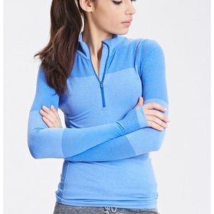Forever 21 Athletic Pullover - Blue